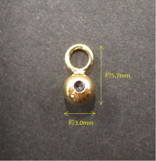 1/20 K14GF LS玉 3mm カン付 (シリコン入/0.8穴)