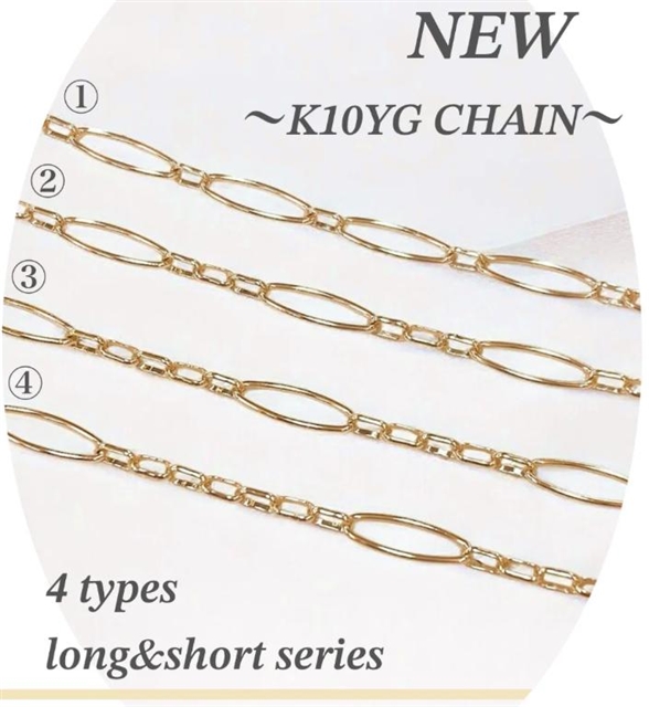 ＼新商品①／ K10YGの新しいチェーン入荷🦢✨