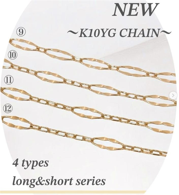 ＼新商品③／K10YGの新しいチェーン入荷🦢✨