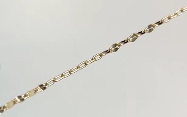 K10YG　Petal ＆ Plain mixchain
