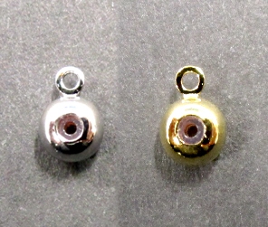 LS玉 4.0mm PNK-18 (シリコン入) メッキ付