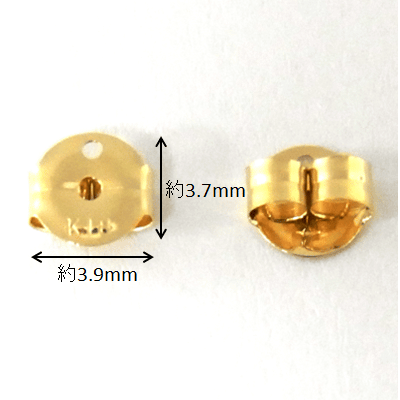 K18 ピアスキャッチ TMS 穴あき